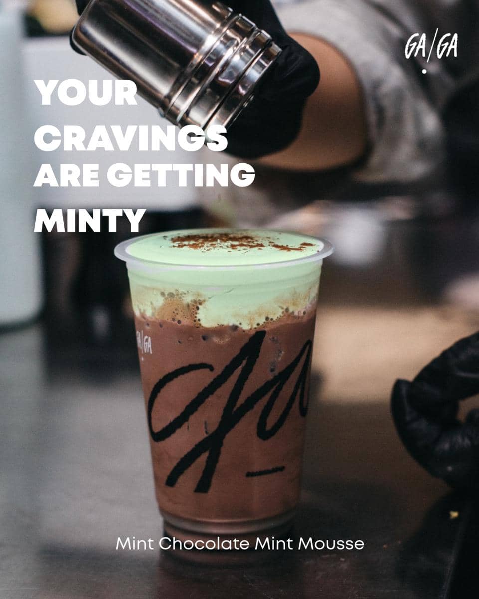 minuman Mint Chocolate Mint Mousse GAGA
