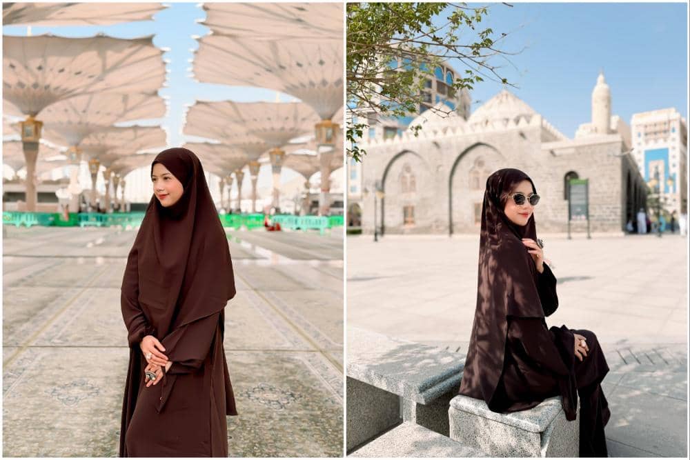 Diva Azzura Jalan-jalan di Sekitar Masjid Nabawi, Syahdu!