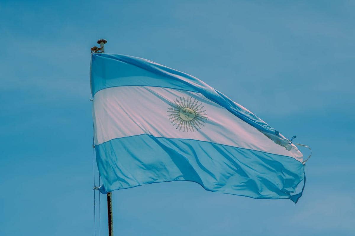 ilustrasi bendera Argentina