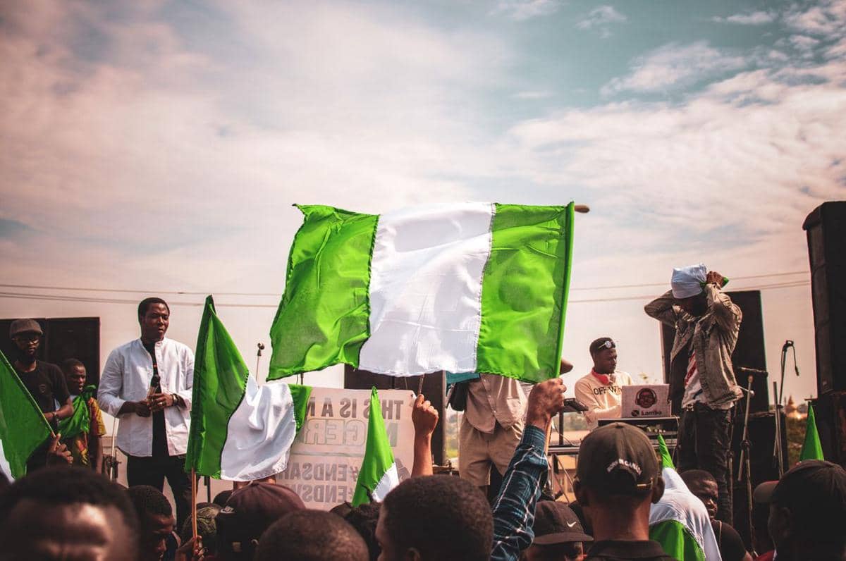 ilustrasi bendera Nigeria