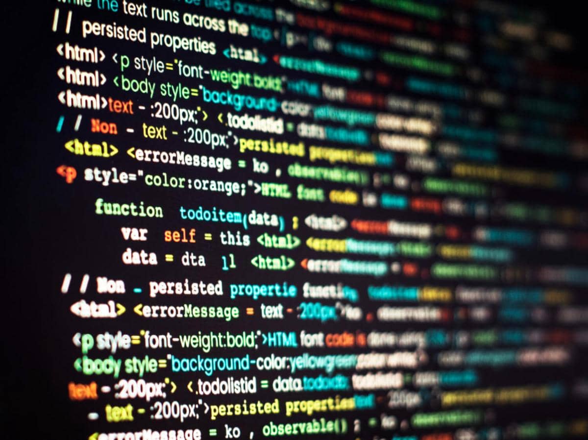 ilustrasi program komputer, coding, teknologi, AI