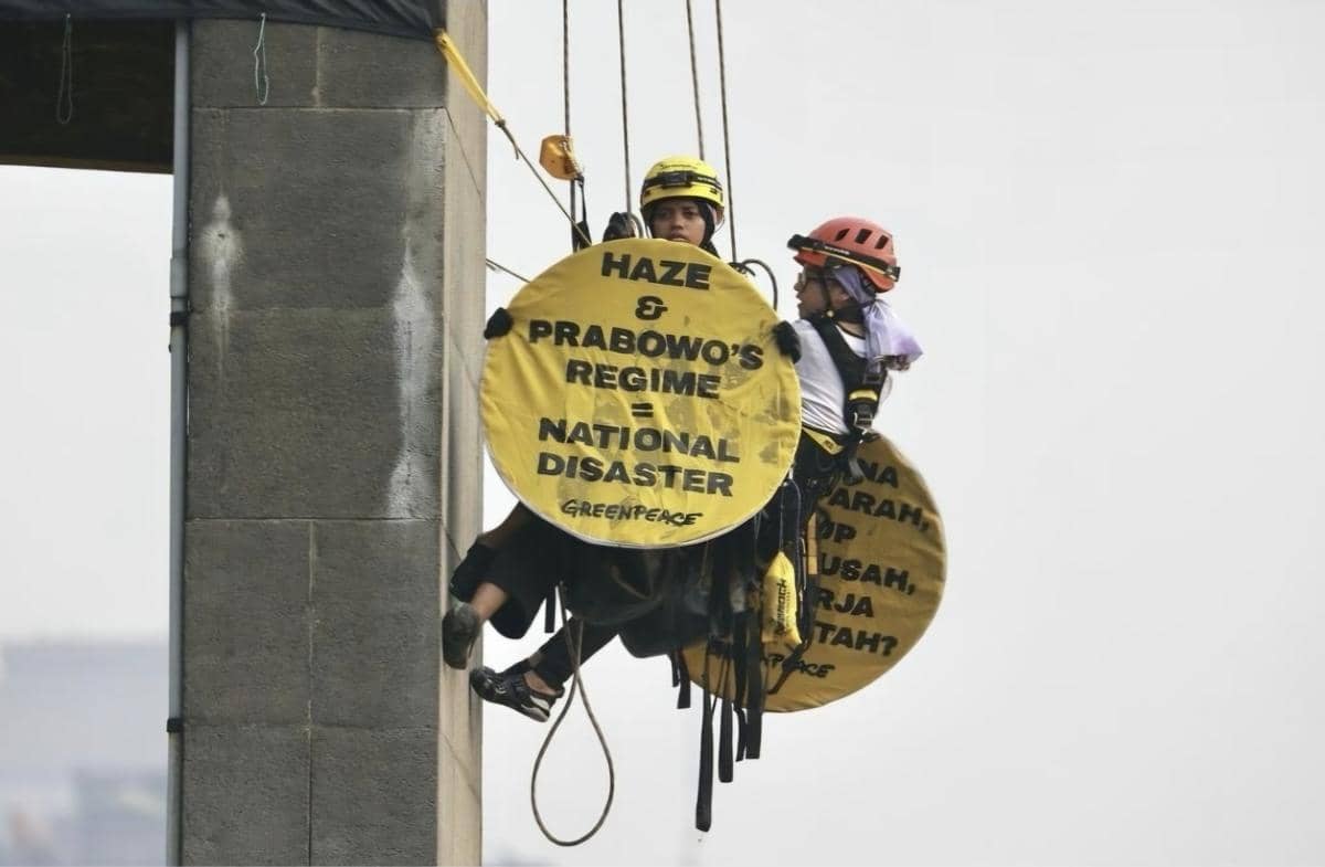 Dimulai Sejak Subuh, Aksi Greenpeace di Bunderan HI Wakili Suara Publik
