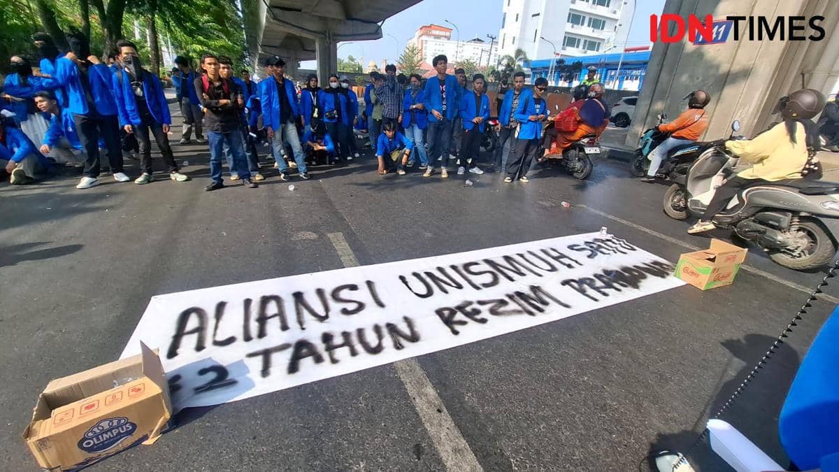 Mahasiswa di Makassar Beri Nilai 4 untuk 2 Tahun Rezim Prabowo-Gibran