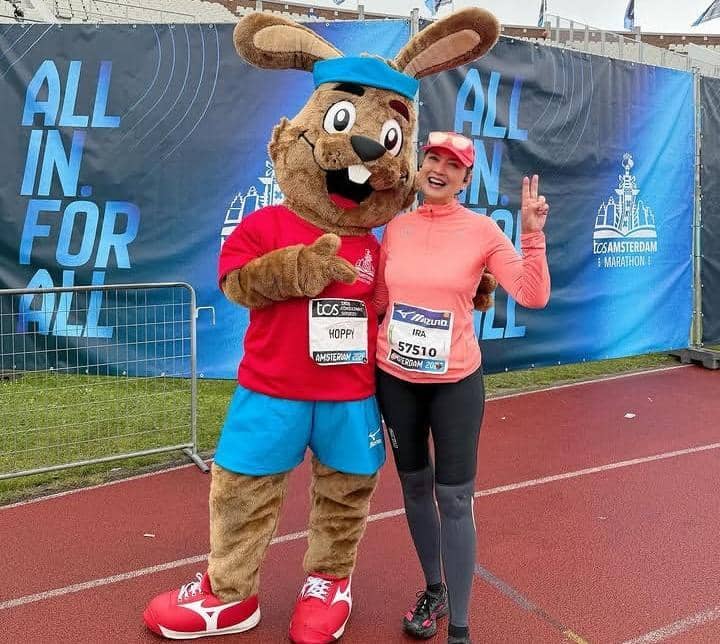 Ira Wibowo ikut TCS Amsterdam Marathon 2026