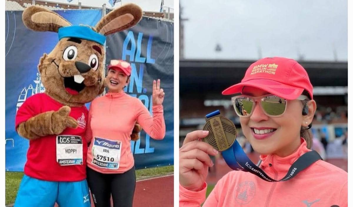 Ira Wibowo Ikut TCS Amsterdam Marathon 2026, Seru Sampai Finish