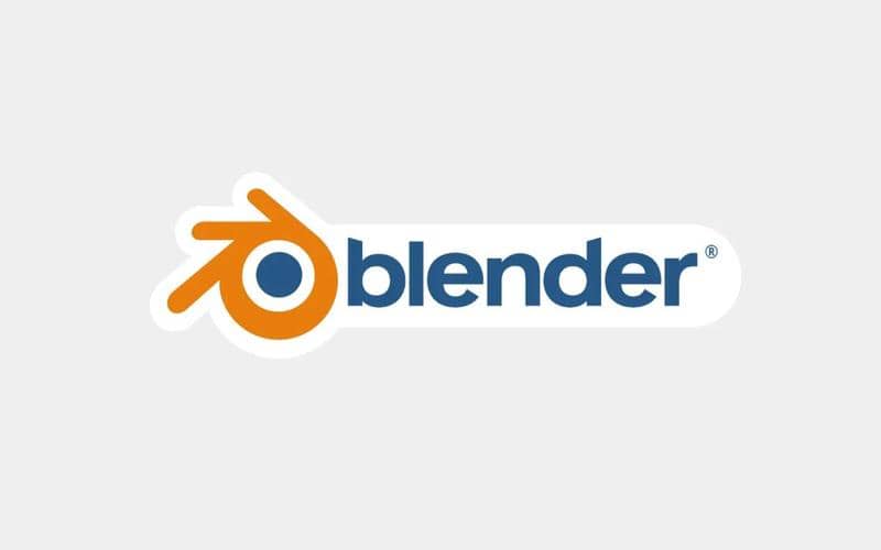 ilustrasi logo Blender