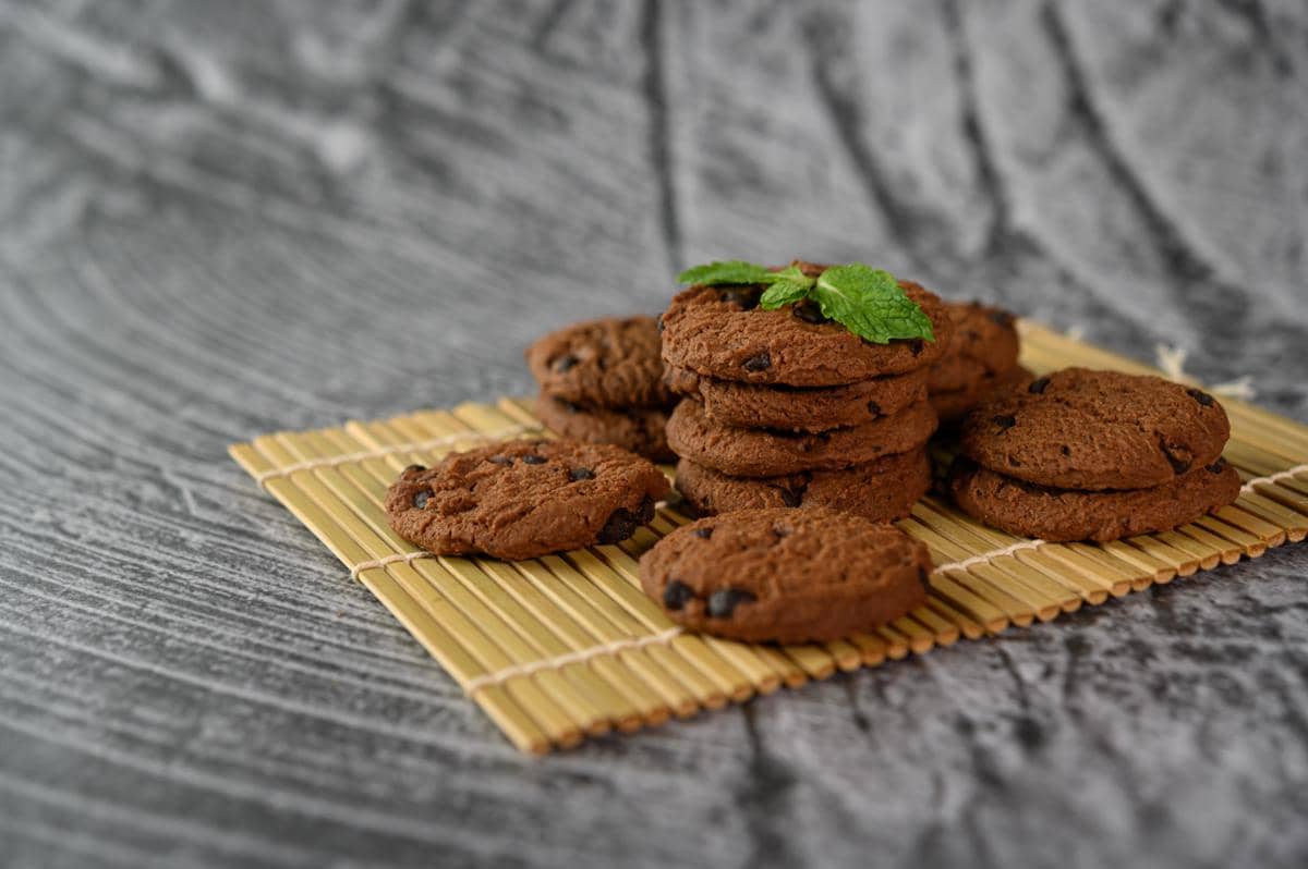 ilustrasi choco mint cookies
