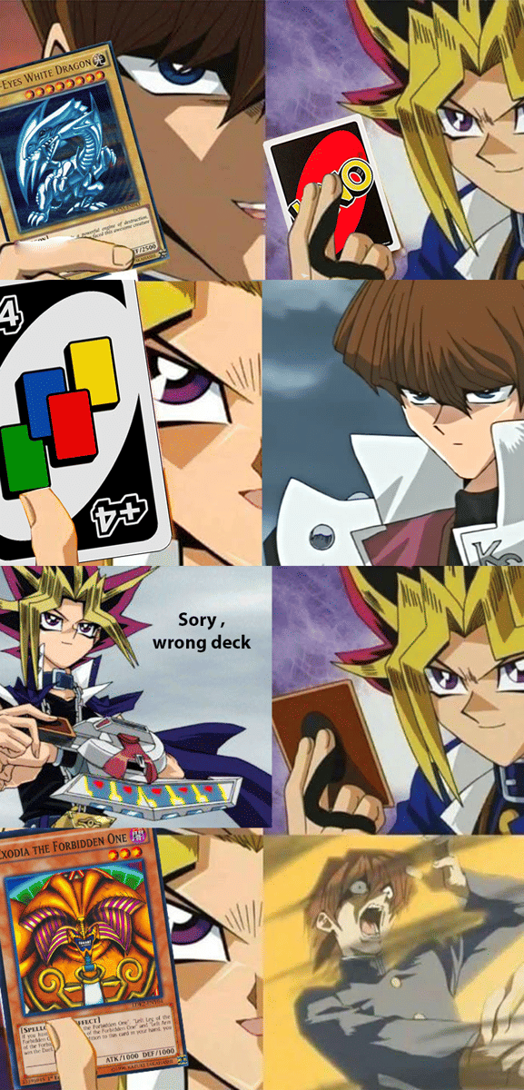 meme anime tentang kartu UNO
