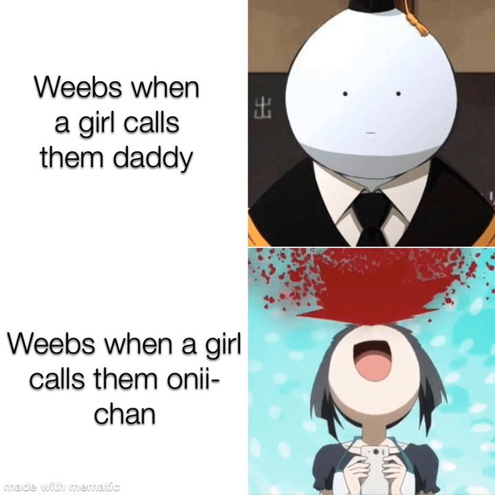 meme anime tentang tubuh berdarah