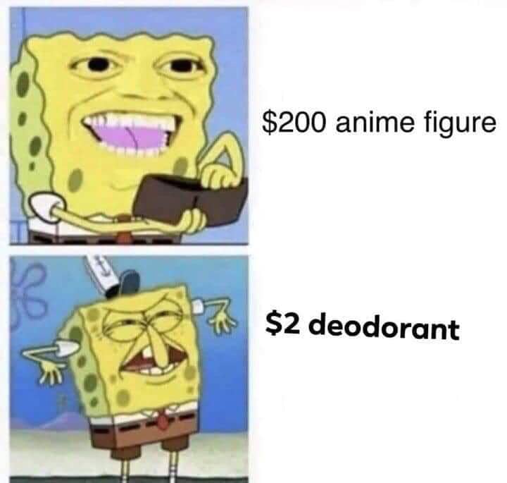 meme SpongeBob tentang wibu