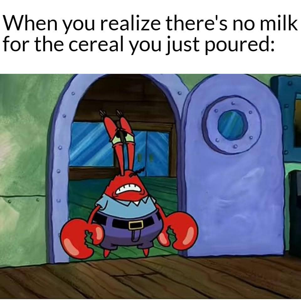 meme SpongeBob tentang susu