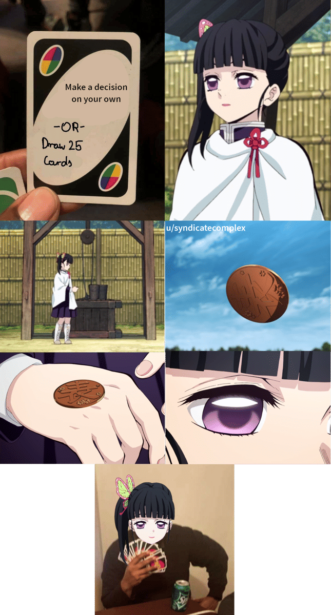 meme anime tentang kartu UNO