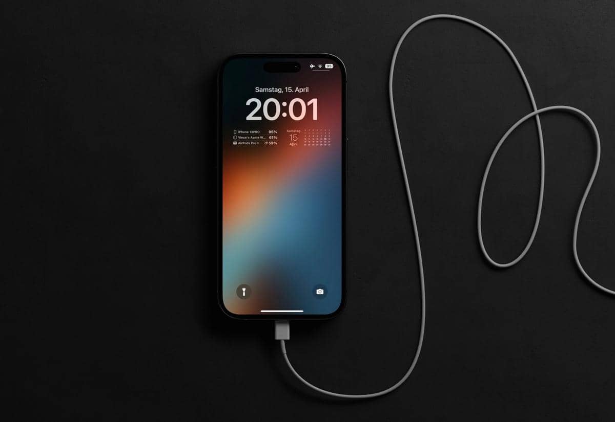 iPhone diisi daya