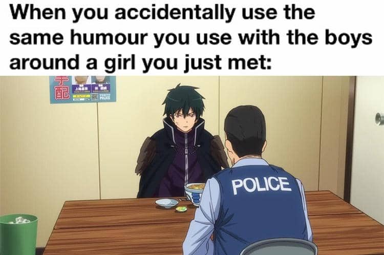 meme anime tentang lelucon