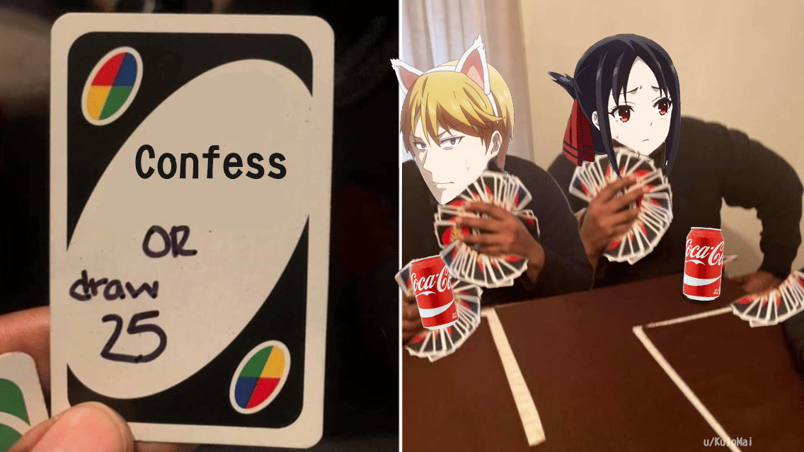 meme anime tentang kartu UNO