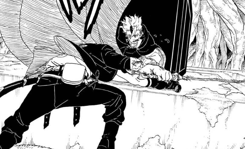 Boruto Menebas Mulut Code di Bab 38.jpg