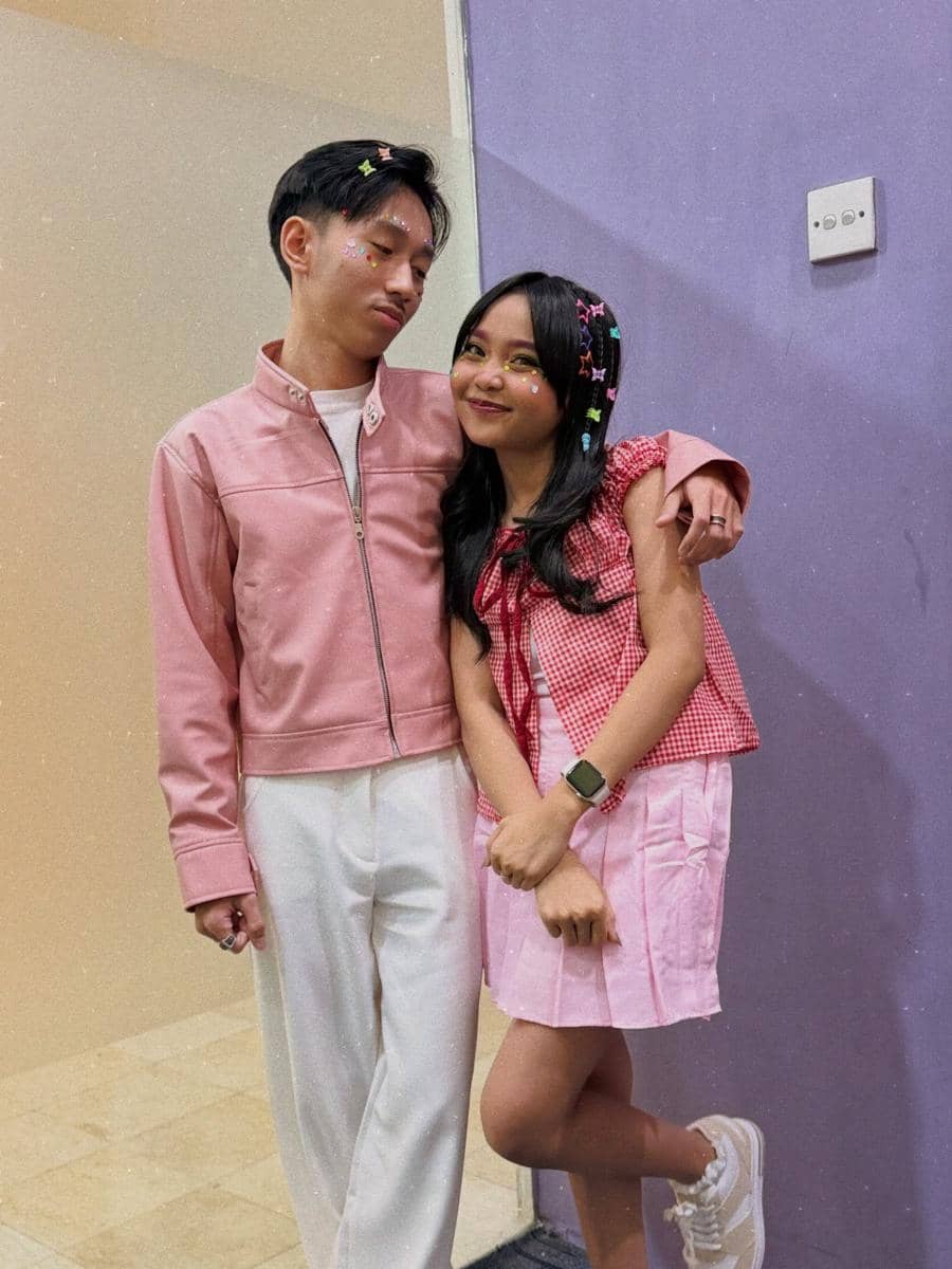 ootd couple anak Soimah, Diksa, dengan Andi Syaqirah