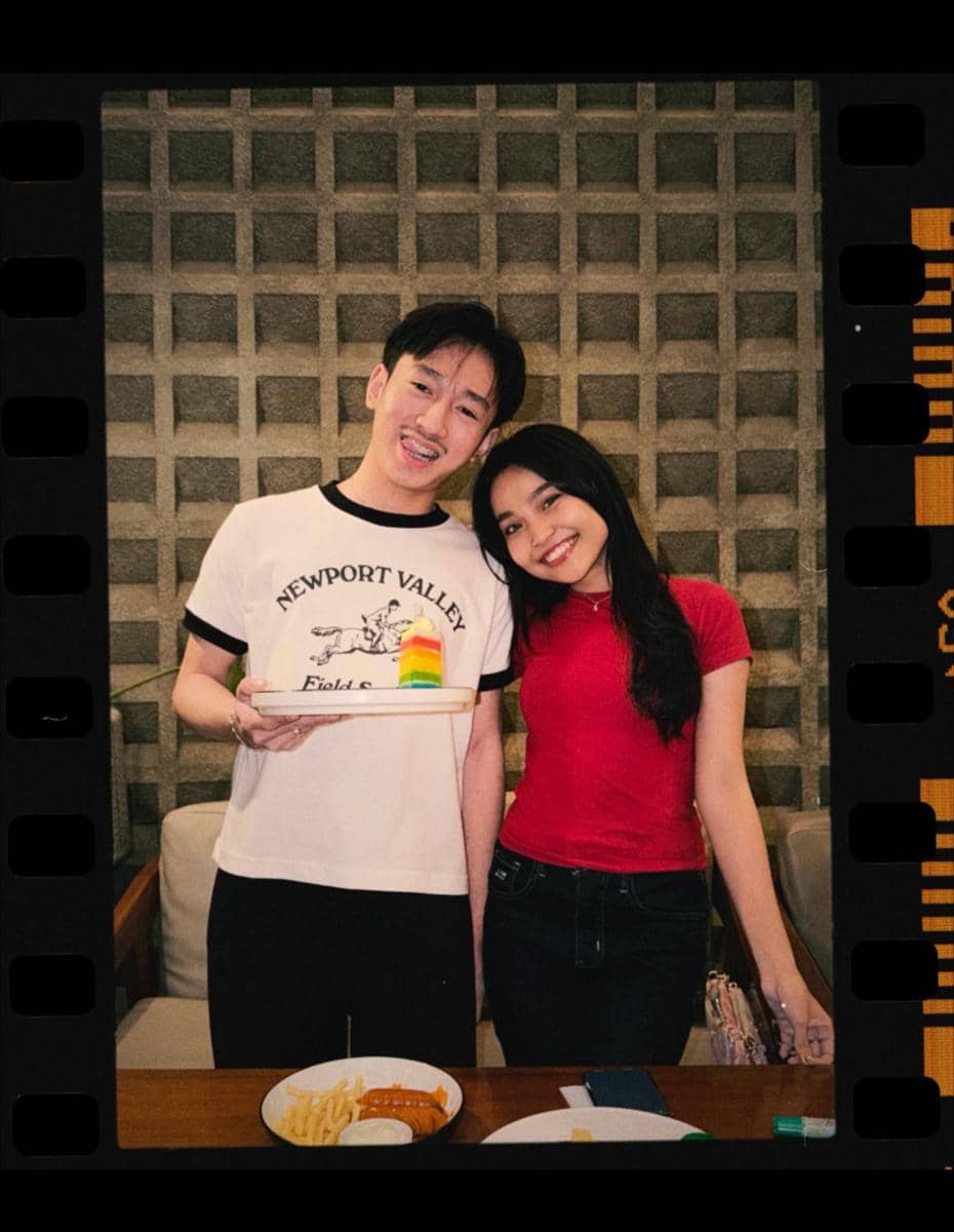 ootd couple anak Soimah, Diksa, dengan Andi Syaqirah