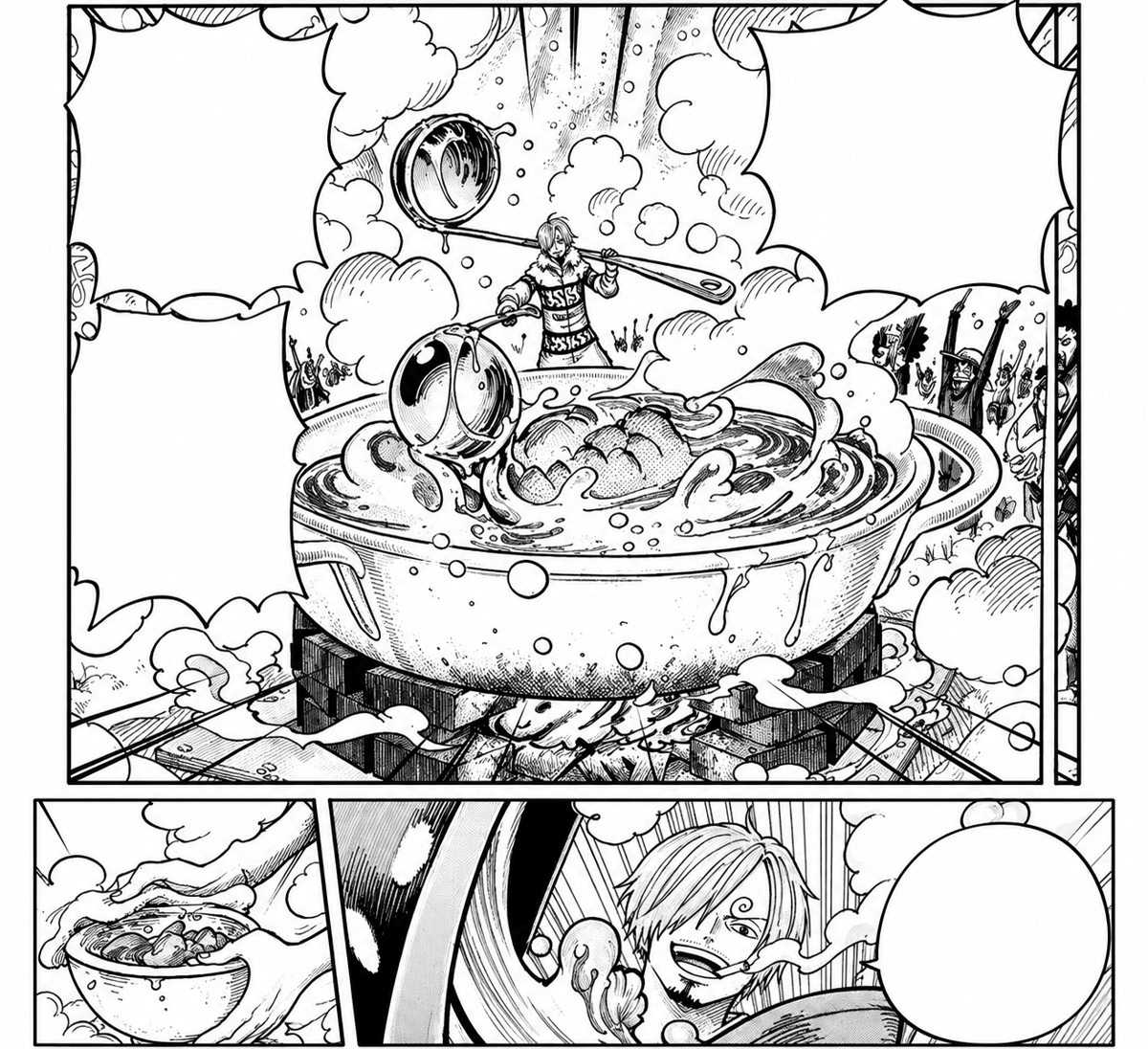 masakan Hormone Soup with Sea Pork yang merupakan bagian dari 99 Vital Recipes (dok. Toei Animation/One Piece).jpg