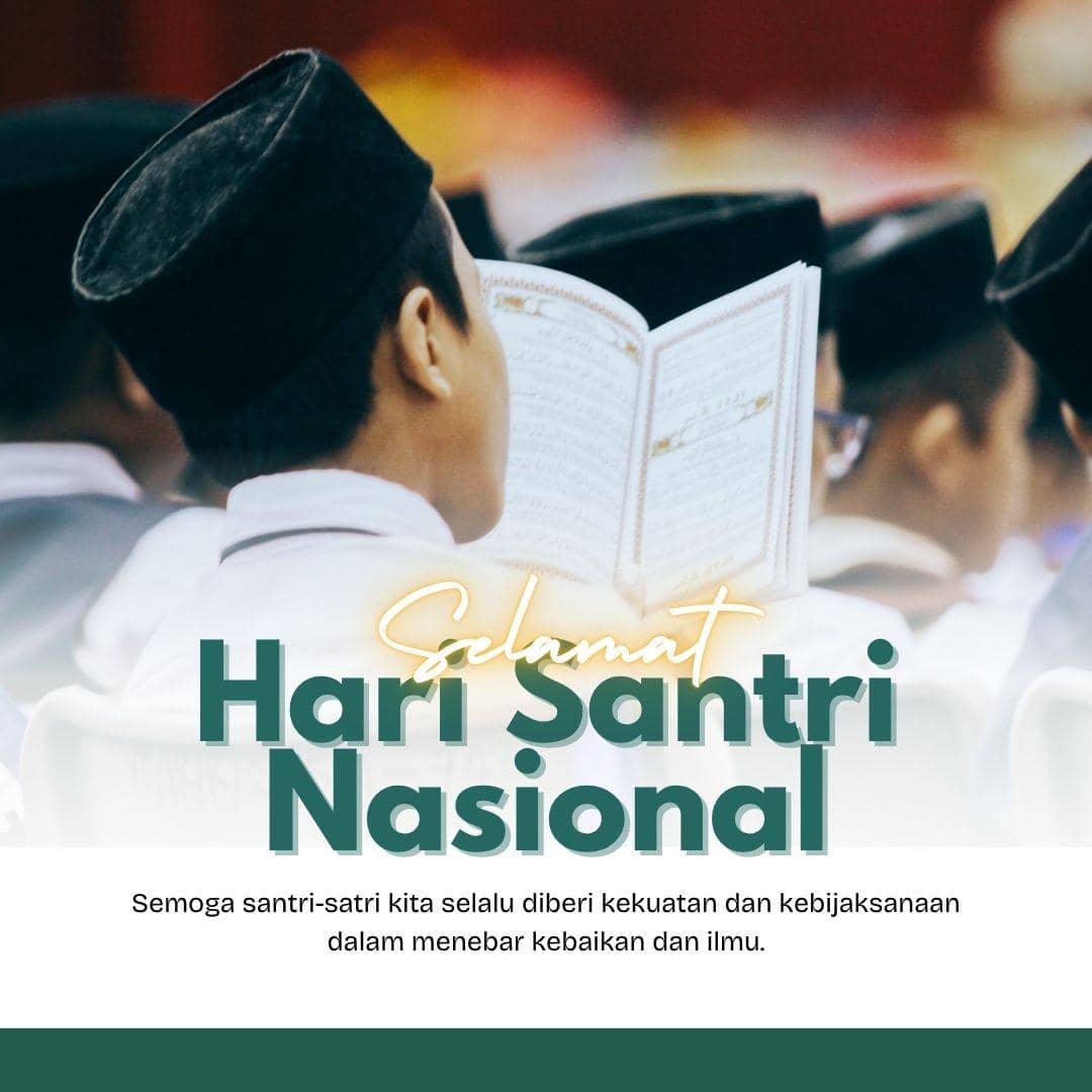Poster Hari Santri Nasional 2026 (dok. Canva/Syammasfitria Studio)
