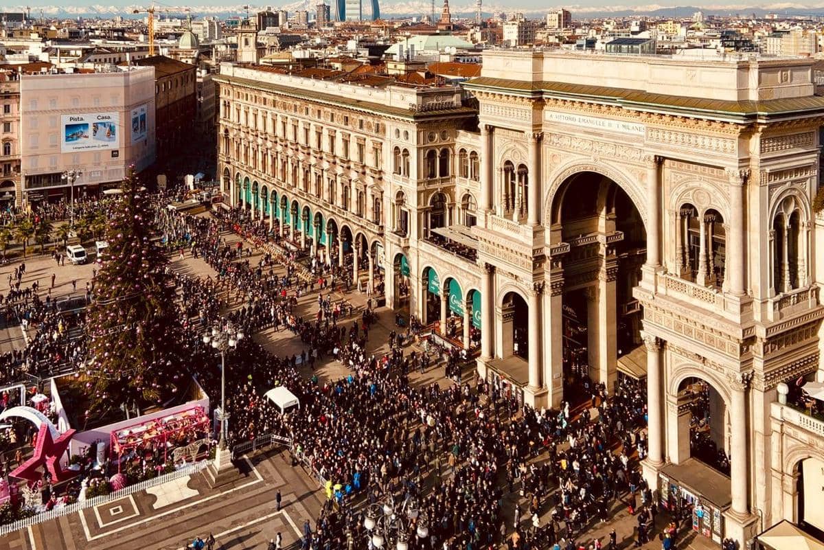 Kota Milan, Italia.