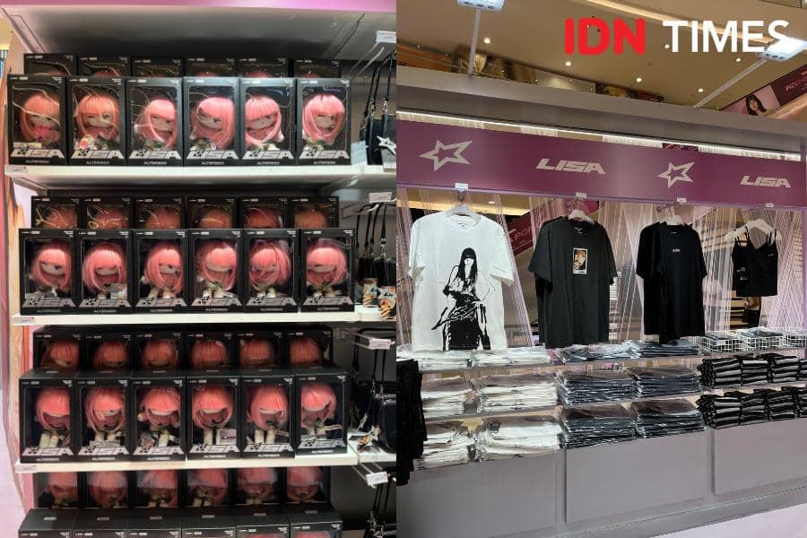 LISA x MINISO Global Pop-Up di Main Atrium Senayan City, Jakarta Pusat 21 Oktober-1 November 2026 (IDN Times/Nisa Zarawaki)