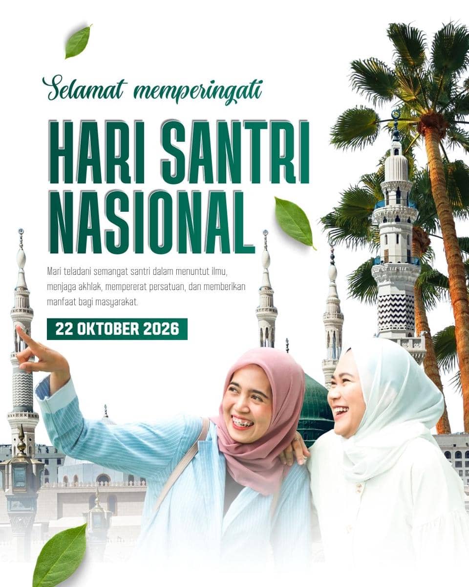 Poster Hari Santri Nasional 2026 (dok. Canva/Build Up Studio)