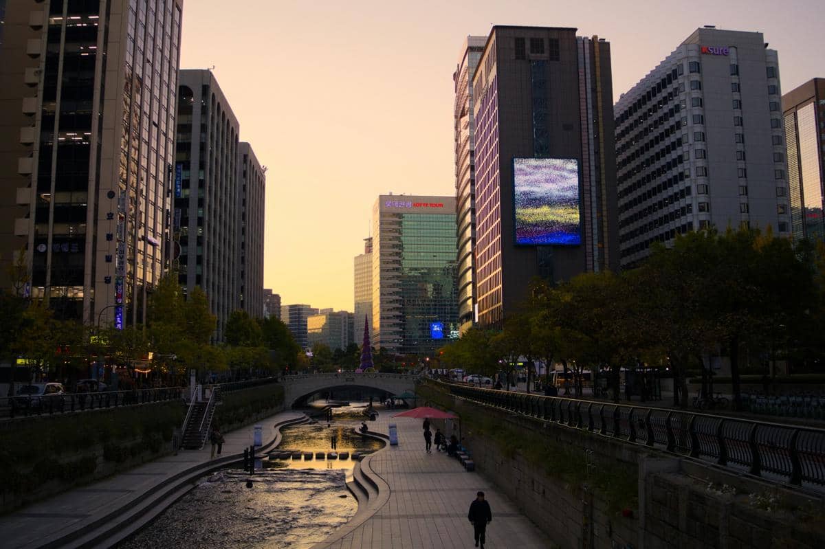 Sungai Cheonggye, Seoul, Korea Selatan 