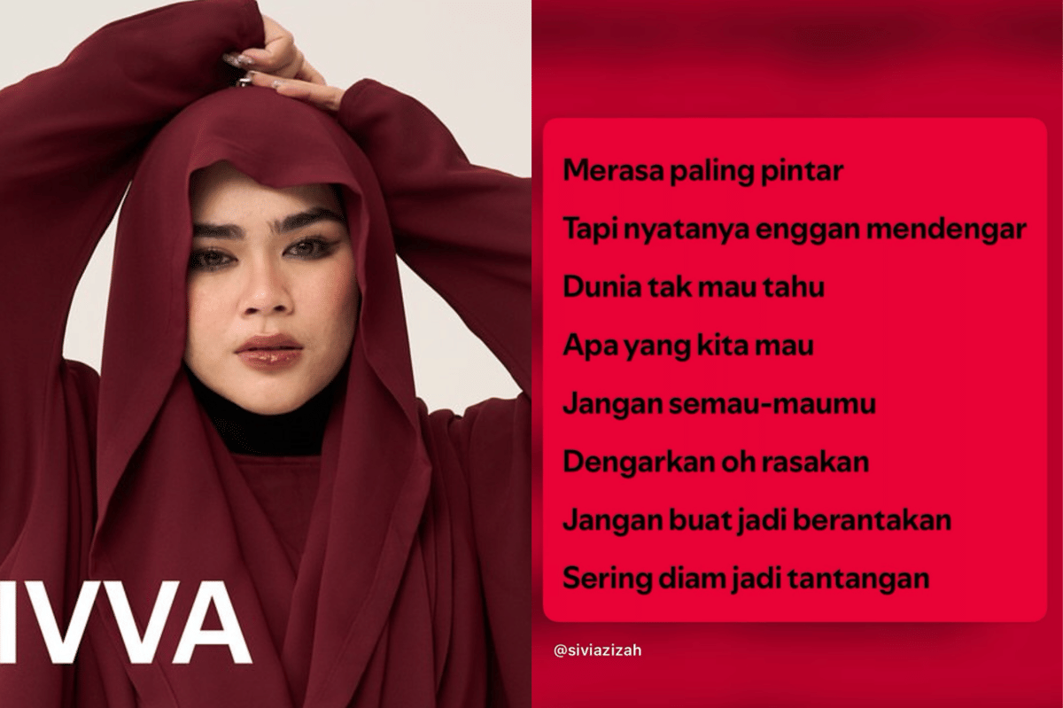 Lirik Lagu Jangan Semau-maumu - SIVIA, Sindir Orang yang Anti Kritik!