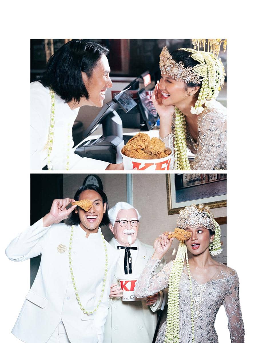 Potret inspirasi prewedding Hana Malasan dan Sean Gelael dengan nuansa romantis yang elegan dan personal.