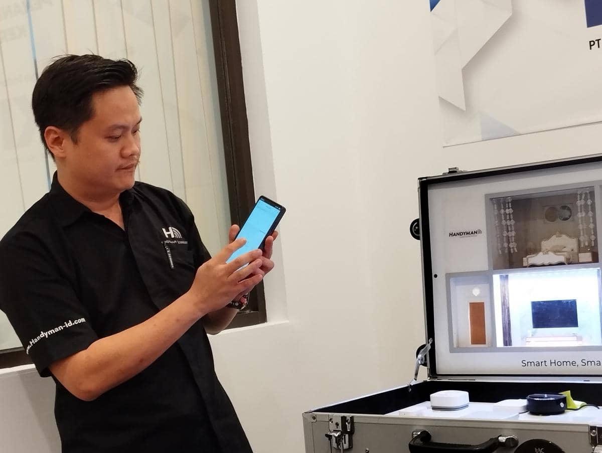 Simulasi teknologi Smart Home Handyman di Semarang. (IDN Times/Dhana Kencana)