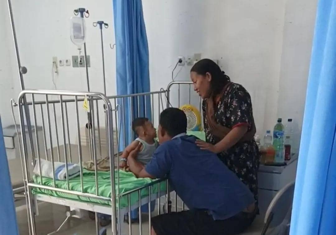 Salah satu pasien di RSUD Sekayu saat menjalani perawatan.