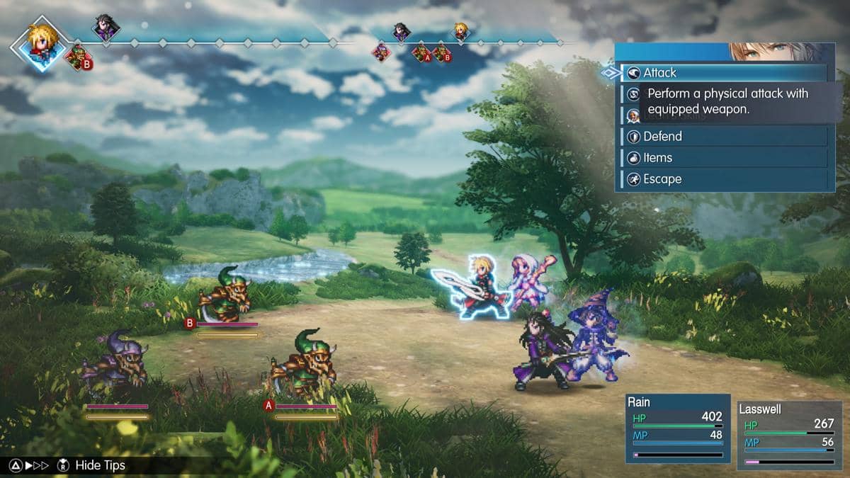 Tangkapan layar materi promosi gim Final Fantasy Resonance yang didokumentasikan secara resmi oleh Square Enix.