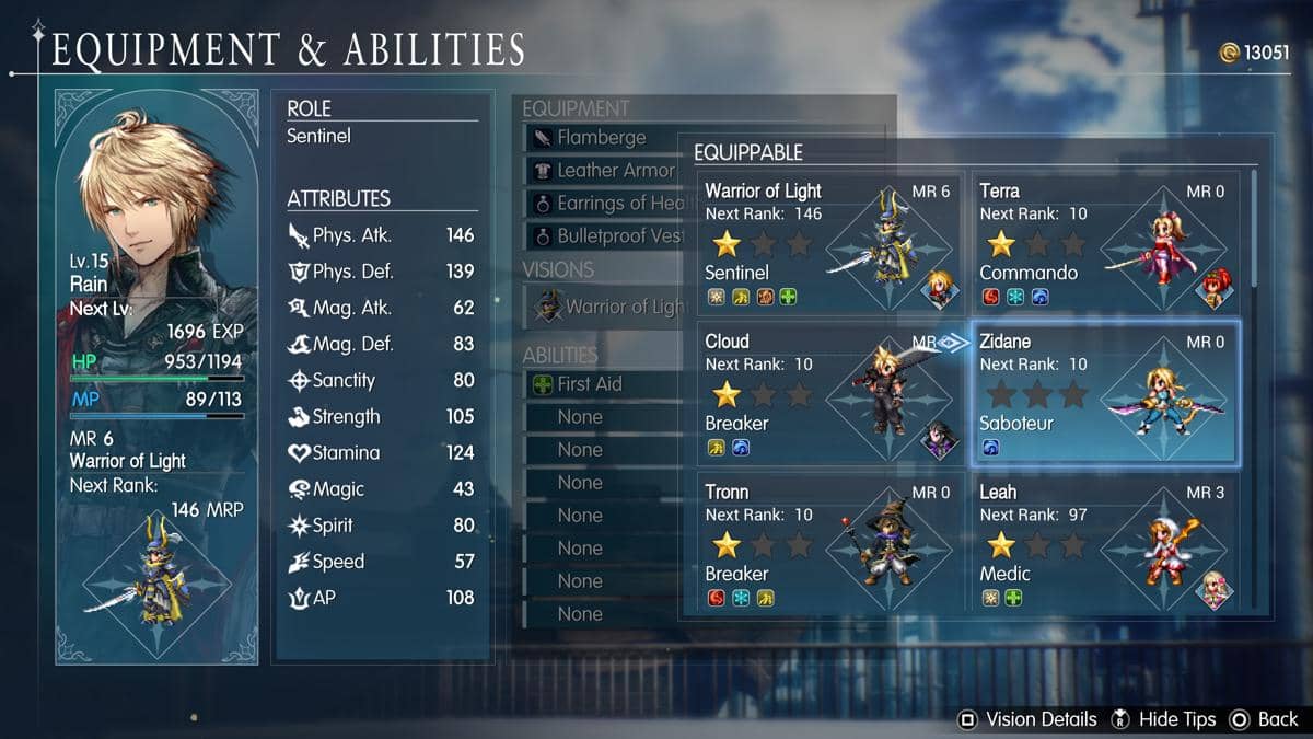 Materi visual resmi Final Fantasy Resonance yang didistribusikan Square Enix sebagai dokumentasi gim tersebut.