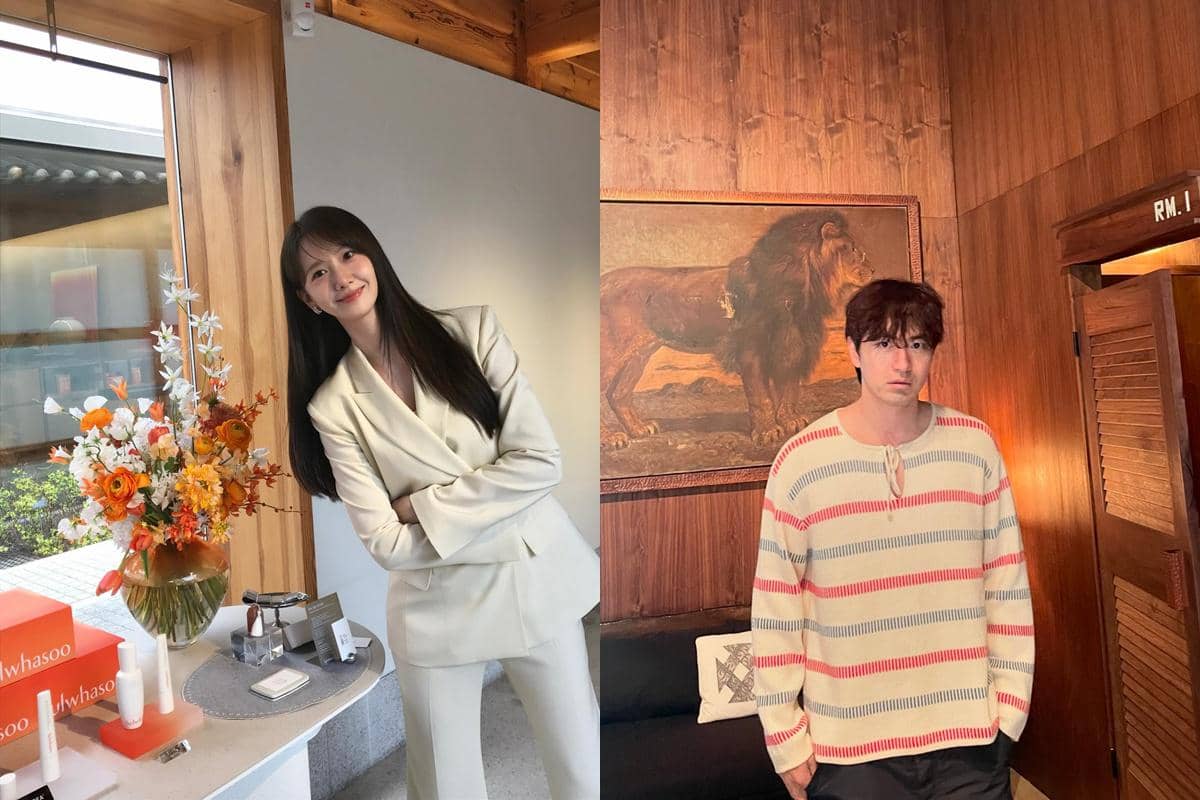 Potret Lim YoonA dan Lee Jin Uk dalam kolase foto yang diunggah melalui akun Instagram masing-masing.