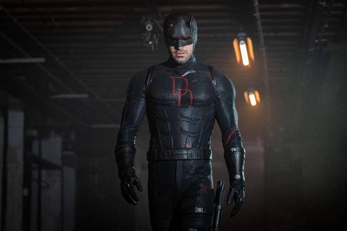 Daredevil hadir dalam serial Daredevil: Born Again, produksi Marvel Television, dalam materi promosi serial tersebut.