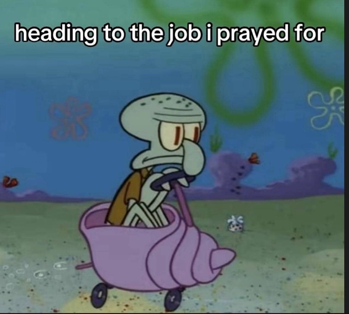 meme SpongeBob tentang kerang