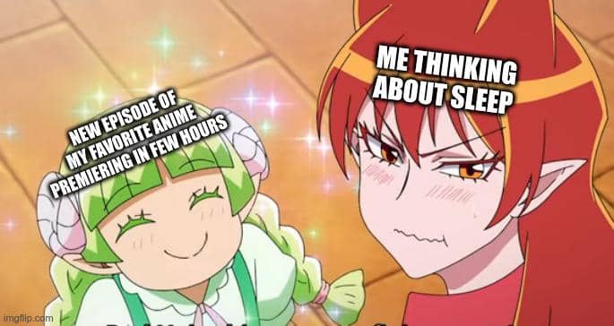 8 Meme Anime tentang Mencoba Tidur, Tergoda Nonton Anime