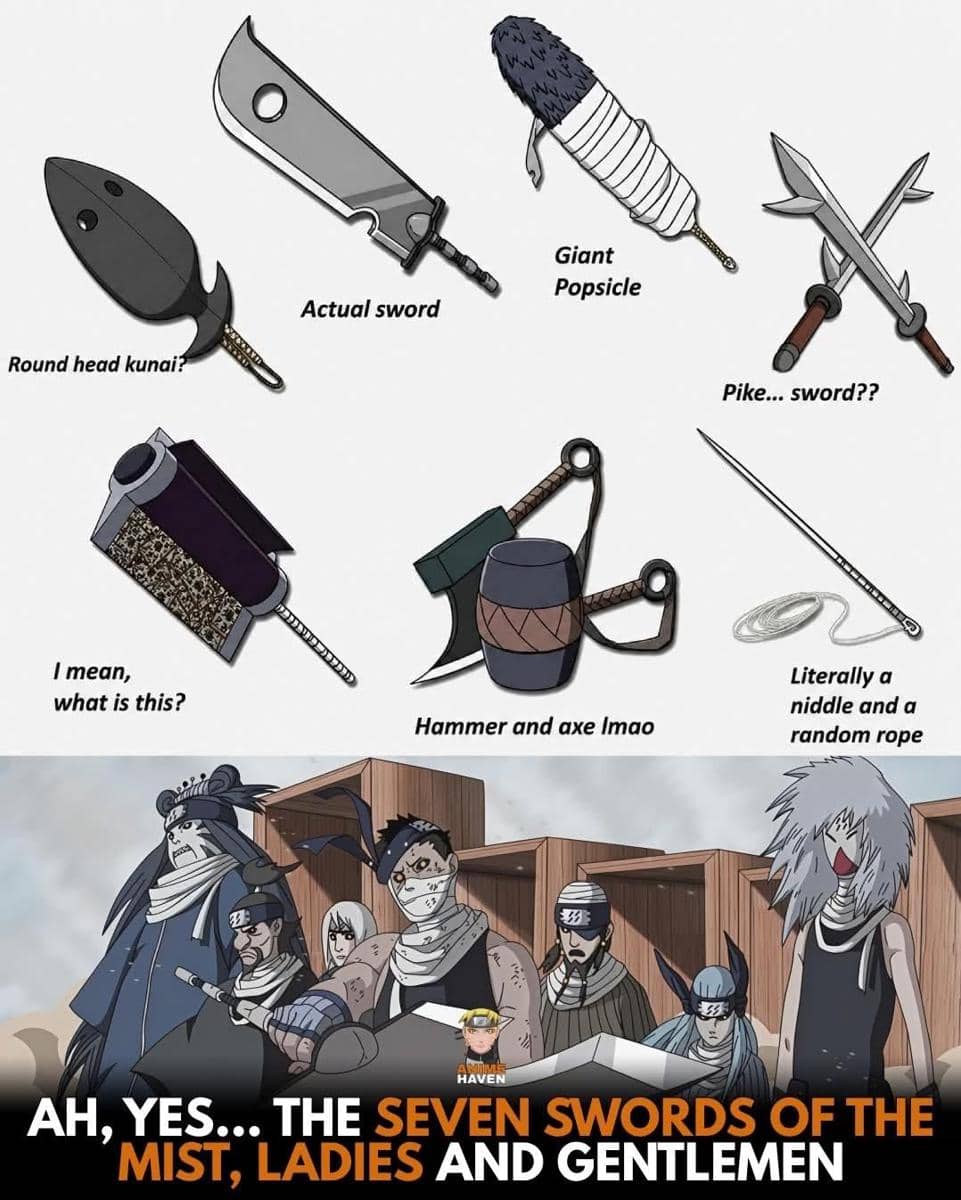 meme anime tentang pedang