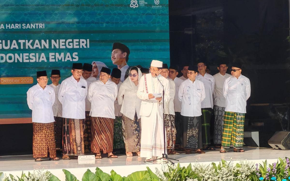 Upacara Peringatan Hari Santri 2026 (IDN Times/Ilman Nafi'an)
