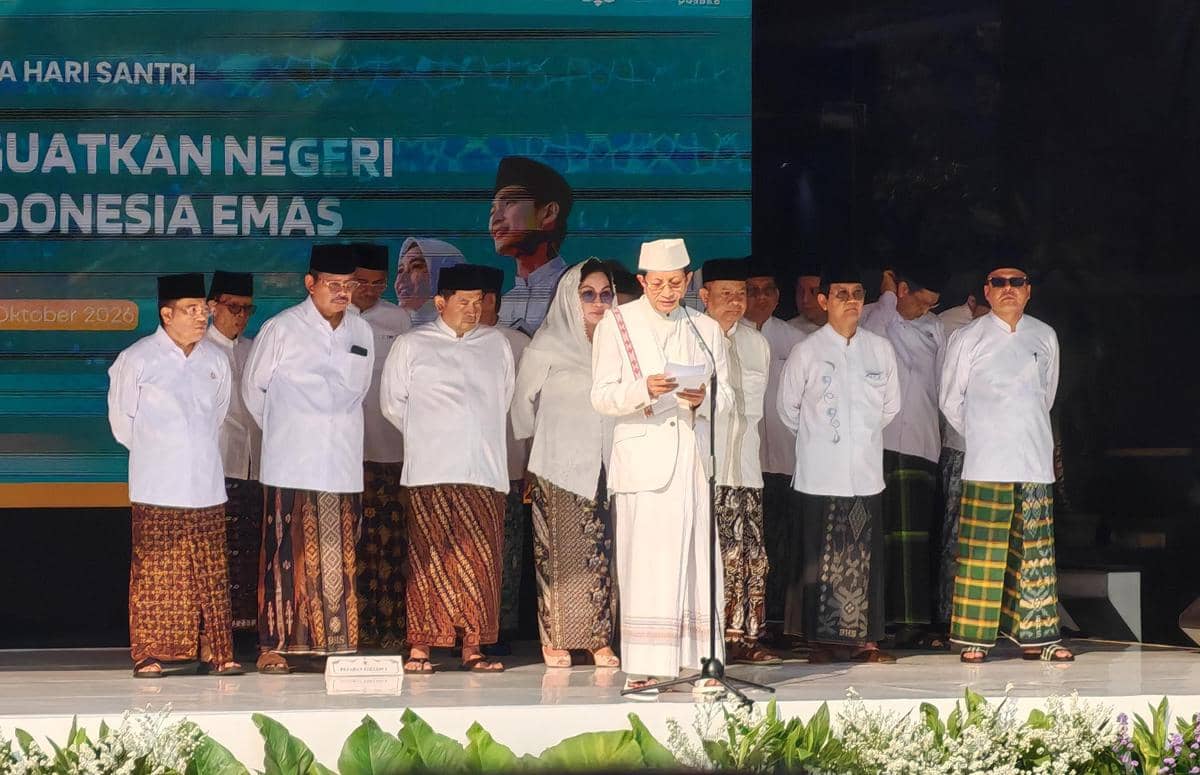 Upacara Peringatan Hari Santri 2026 (IDN Times/Ilman Nafi'an)
