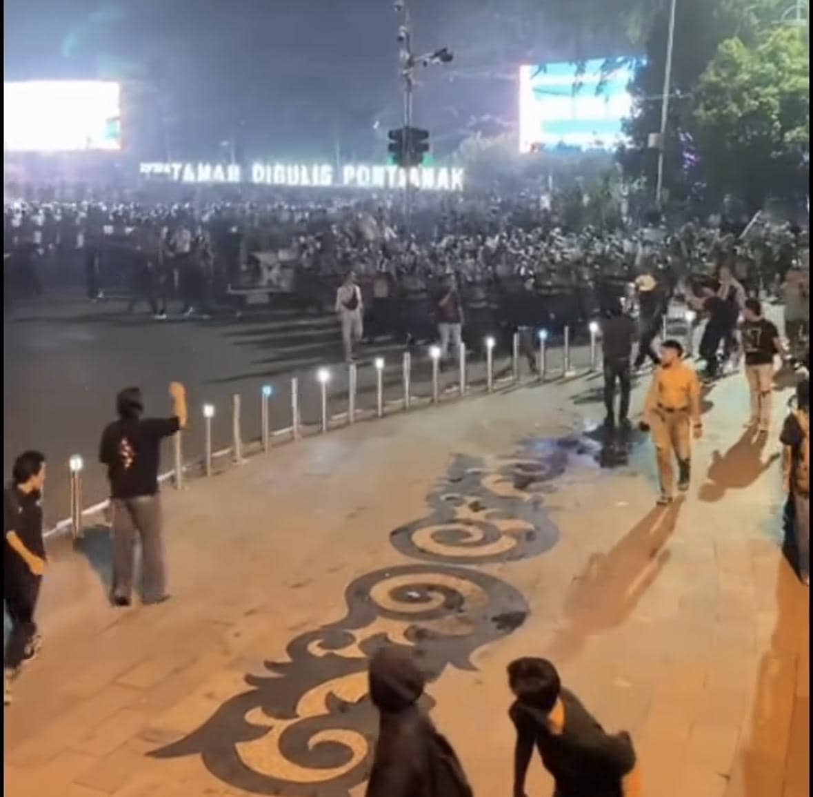 4 Mahasiswa Sempat Diamankan Polisi pada Aksi Demo di Pontianak