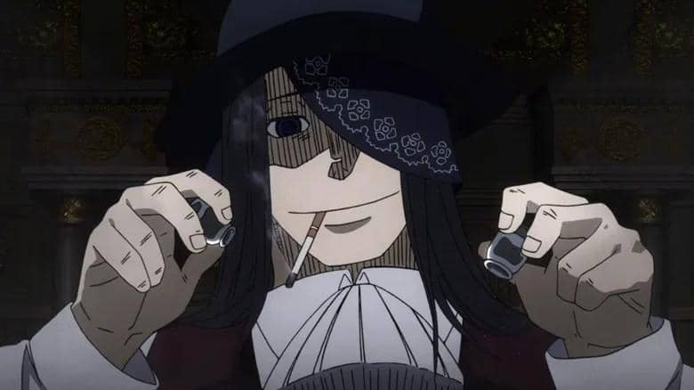 Joker Fire Force merokok.