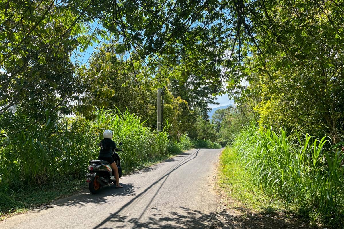 naik sepeda motor ke kawasan Bali Utara (dok.pribadi/Natalia Indah)