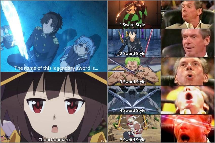 8 Meme Anime tentang Pedang, Chunchunmaru Dibahas!