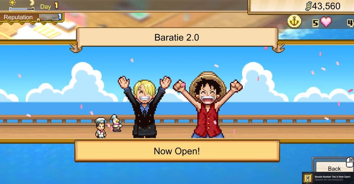 Review One Piece Grand Gourmet, Buat Restoran Baratie Milikmu Sendiri