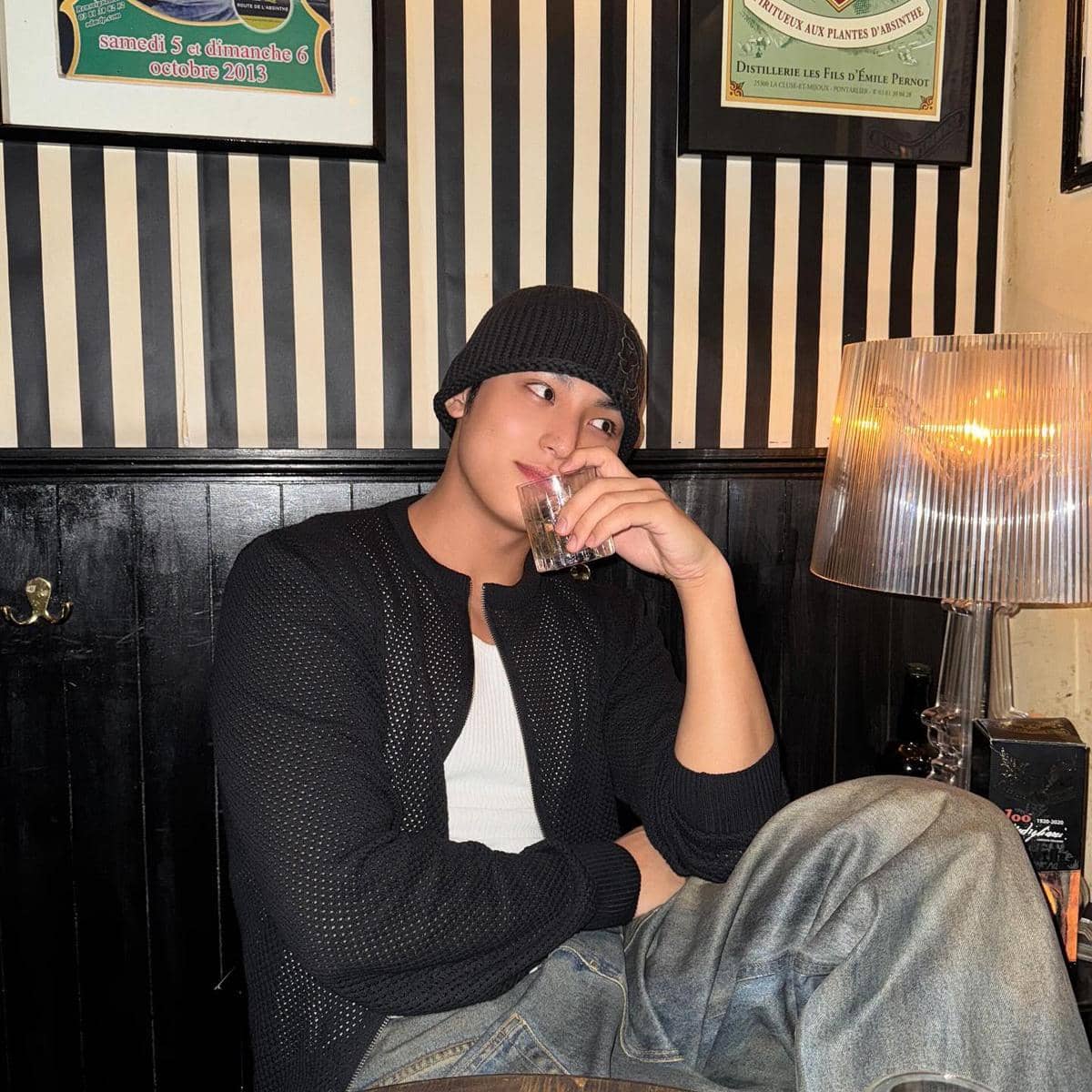 inspirasi styling beanie ala Mingyu SEVENTEEN