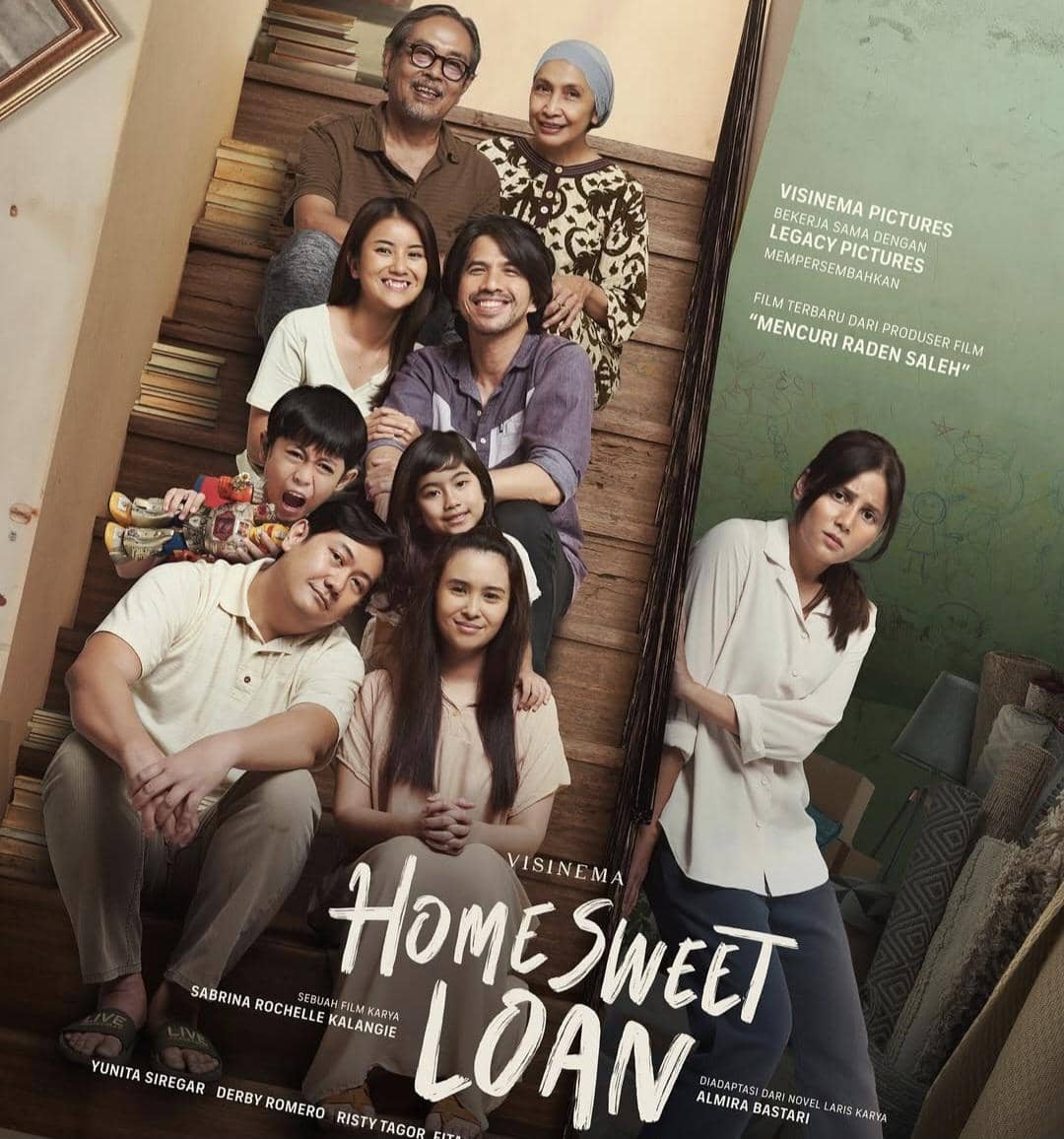 Visual film Home Sweet Loan dalam dokumentasi resmi Visinema yang digunakan sebagai materi publikasi film.