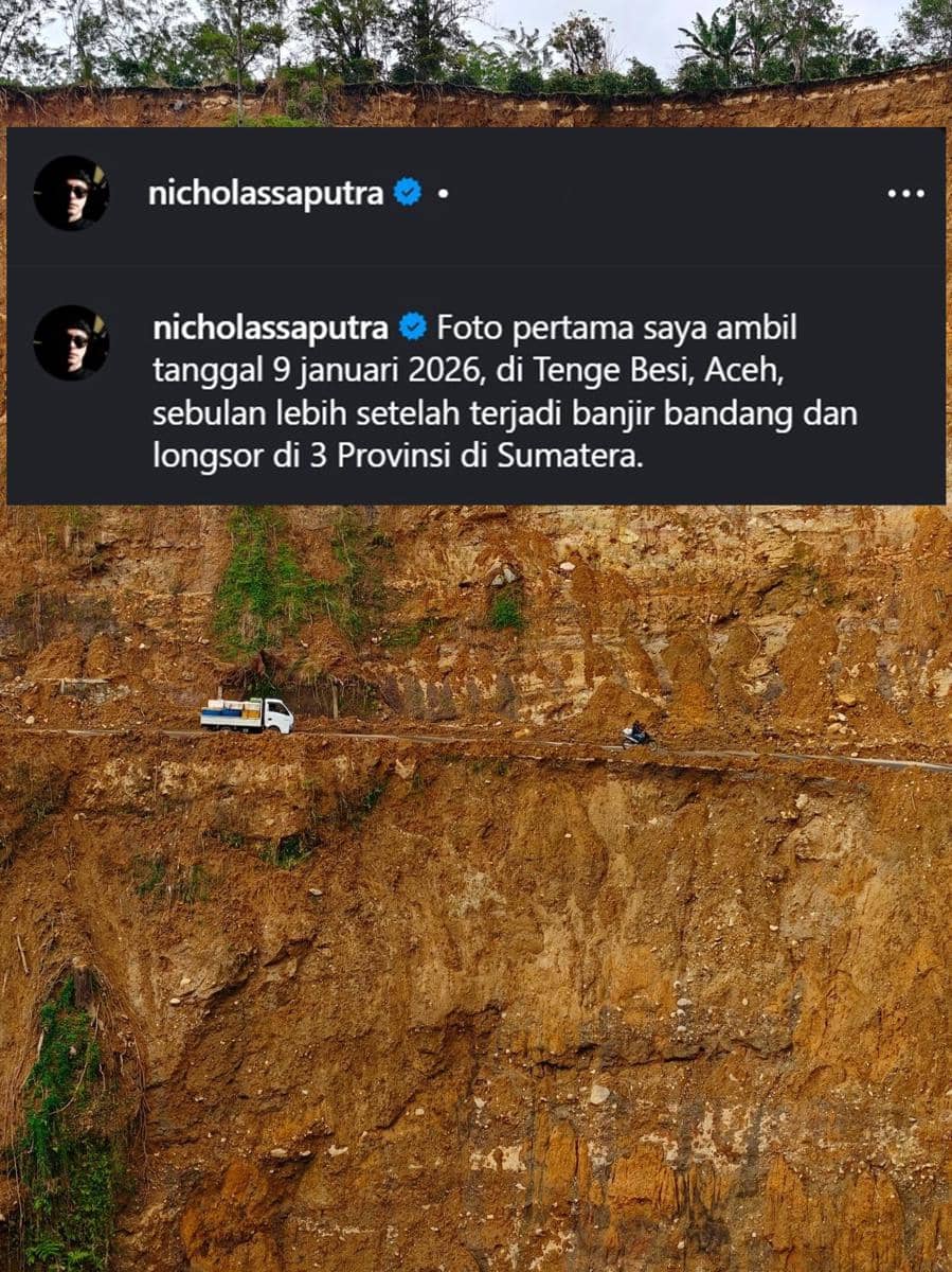 Unggahan Instagram dari akun Nicholas Saputra, sebagaimana tercantum dalam keterangan sumber gambar.