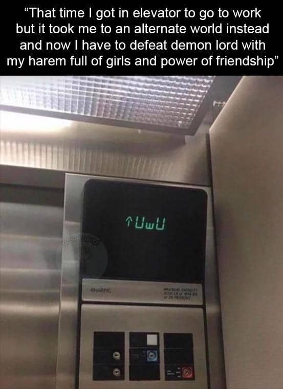 meme anime tentang lift